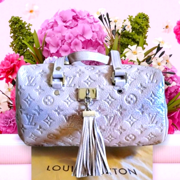 Louis Vuitton Handbags - NWT Louis Vuitton 2008 Limited Edition Peach Monogram Iridescent Shimmer Satchel